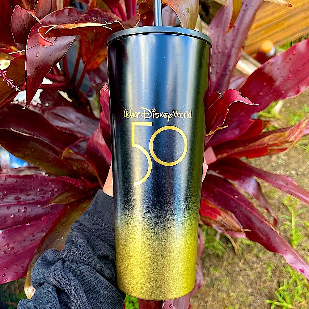 🖤💛Walt Disney World 50th Anniversary Starbucks Tumbler Cup Mug New Black&Gold - Picture 3 of 5